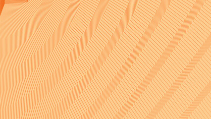 Fototapeta premium Orange Peach Zigzag Striped Abstract Background with Wavy Lines Modern Pattern Design