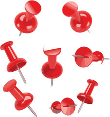 red push pin