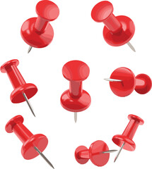 red push pin