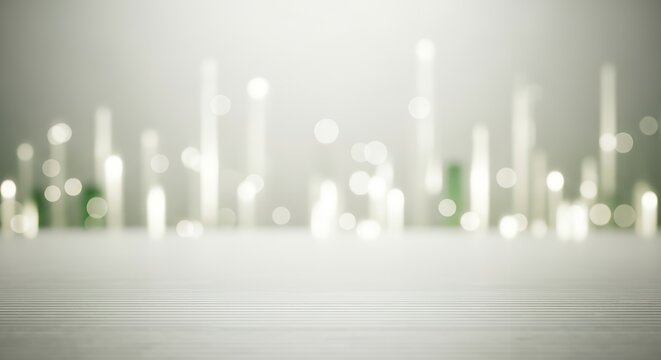 Soft focus light streaks and bokeh circles against a subtly striped surface creating an abstract luminous atmosphere with a clean minimalist aesthetic background bright glowing