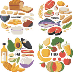 set of food