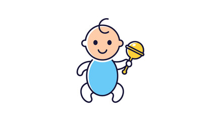 cute baby boy with rattle, infant, child, toddler, adorable, joyful, happy, playful, innocent, sweet, childhood, boy, kid, new born