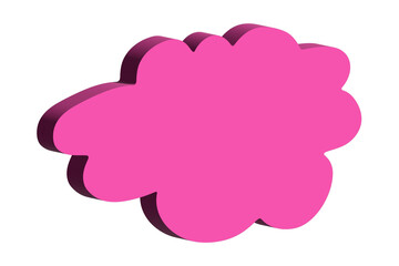 3d speech bubble Blank empty message box Textbox frame for banners, price tags, stickers, design