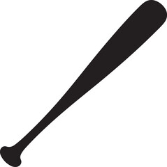 baseball bat icon vector silhouette isolated in white background