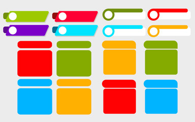 Infographic create visually engaging banners boxes and call outs organized in a grid layout.