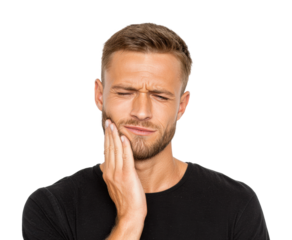 Facial pain relief tips health awareness informative guide isolated on transparent background