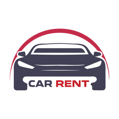 Rent car, rental car logo design