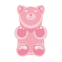 Gummy bear graphic Illustration artwork 