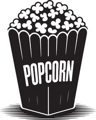 Popcorn icon design. Popcorn box isolated on background.