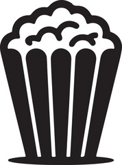 Popcorn icon design. Popcorn box isolated on background.