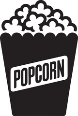 Popcorn icon design. Popcorn box isolated on background.
