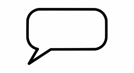 Naklejka premium Blank Speech Bubble Icon