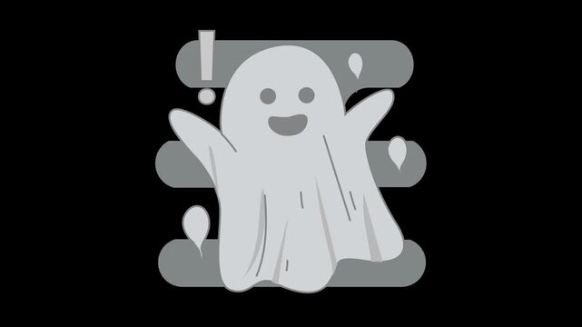 Ghost motion graphic for 404 page, adding fun and motion to web and app projects.