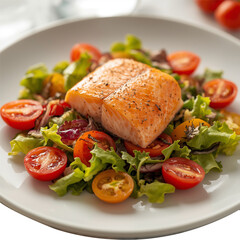 Grilled chicken breast with vegetables