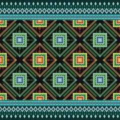 minimalist ethnic seamless design geometric tribal oriental ikat folklore diamonds traditional seamless pattern design for background carpet wallpaper clothing fabric wrapping print