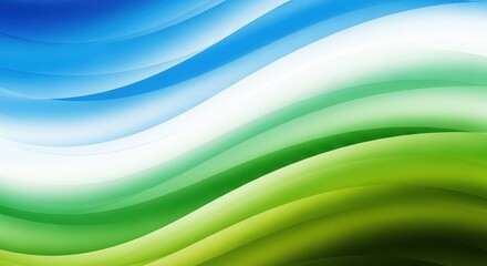 Fototapeta premium Abstract Blue Green Wave Background