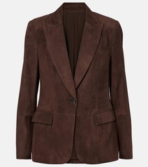 Woman leather jacket design front view isolated on white background