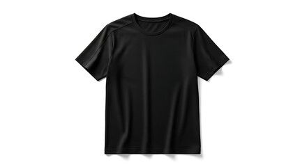 Blank Black T-Shirt Mockup Isolated on White Background for Halloween Costume Design