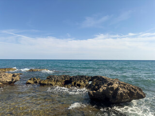 rocks and beautiful sea view