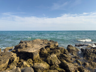 rocks and beautiful sea view