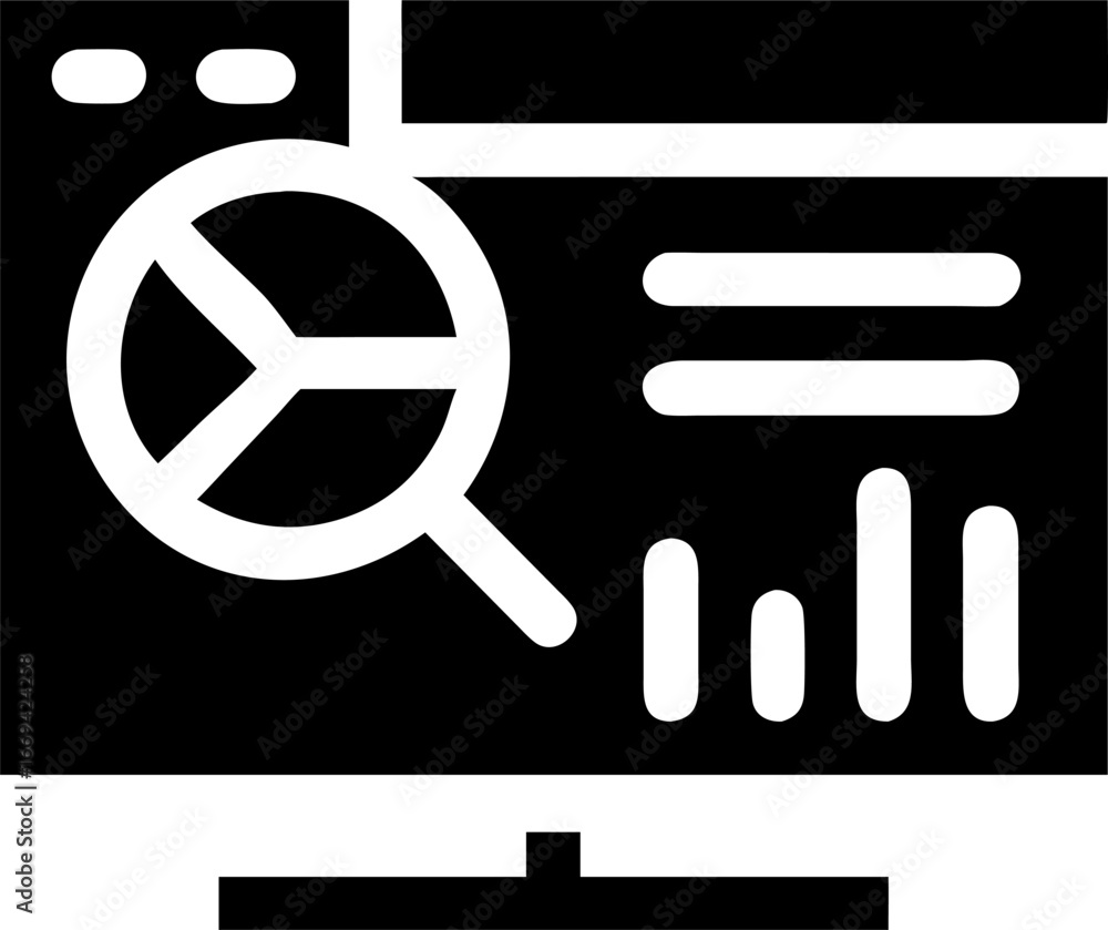 Fototapete modern data analysis dashboard interface with charts and graphs