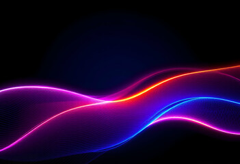 Neon Waveform Abstract