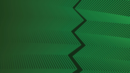 Green Zig Zag Stripes Line Abstract Background with Modern Geometric Pattern Design