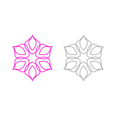 AYURVEDA WELLNESS SPA SIGN SYMBOL LOGO VECTOR