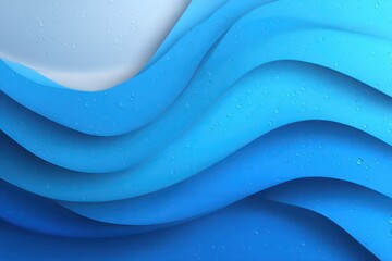 Blue wave banner background with smooth gradients and ample copy space ideal for marketing or promotional material designs