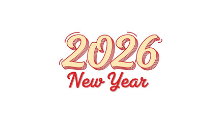 Celebrate the New Year 2026 with a festive and vibrant design, perfect for greeting cards, invitations, and holiday promotions, creating joyous moments