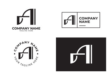 Abstract letter A logo design. Creative and modern letter A logo icon template for business and company