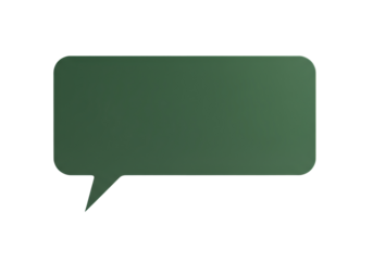 Isolated vector illustration of a green message box, dialogue, speech bubble talk