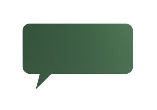 Isolated vector illustration of a green message box, dialogue, speech bubble talk