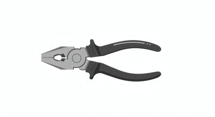 Obraz premium Pliers Illustration Versatile Hand Tool for Gripping, Cutting, and Bending