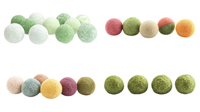 &bull; A set of plant-based laundry balls, isolated on white background in HD 
-# Create, explore, and organize on [midjourney.com](<https