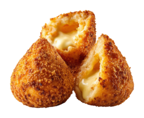 Fried cheese balls kitchen food cozy atmosphere isolated on transparent background