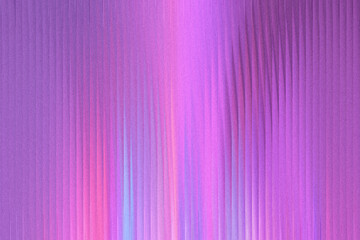 A textured purple background with vertical lines and a subtle gradient of pink and blue light