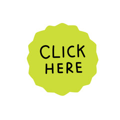 stiker label click here