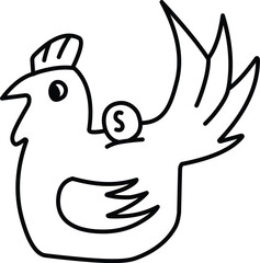 Minimal Flat Bank Icon Collection – Financial Symbols and Currency