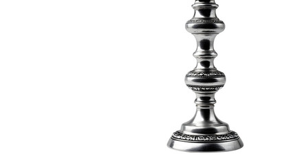 Silver Candlestick, isolated on transparent background