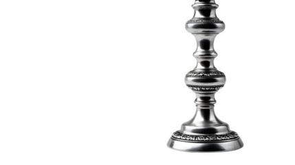 Silver Candlestick, isolated on transparent background