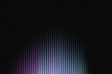 A dark background with vertical lines illuminated by a gradient of purple and blue light, creating a futuristic or abstract effect