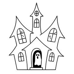 Spooky Halloween haunted house clipart set! Includes haunted mansion, ghosts, pumpkins, bats, black cat, graveyard, and full moon. Perfect for DIY crafts, invitations, stickers, and digital designs.