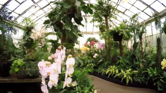 Vibrant Orchid Greenhouse: A Botanical Paradise