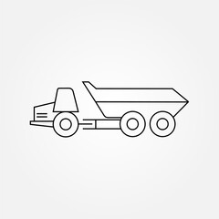 articulated dump truck icon symbol illustration vector eps10 logo template design pattern seamless bright minimal design flat design realistic style simple design modern design