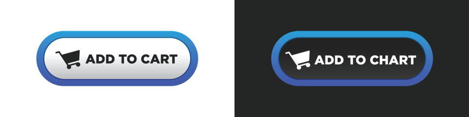 Add to cart modern sticker button label with badge cart sign symbol.