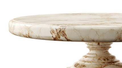 Marble Table Top Detail, isolated on transparent background