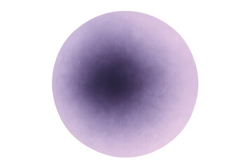 Gradient purple sphere with dark center and transparent background, ideal for digital art and graphic design projects