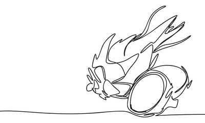 Dragon fruit in Line Art