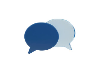 Isolated chat bubbles overlapping, talking and speaking, modern communication concept